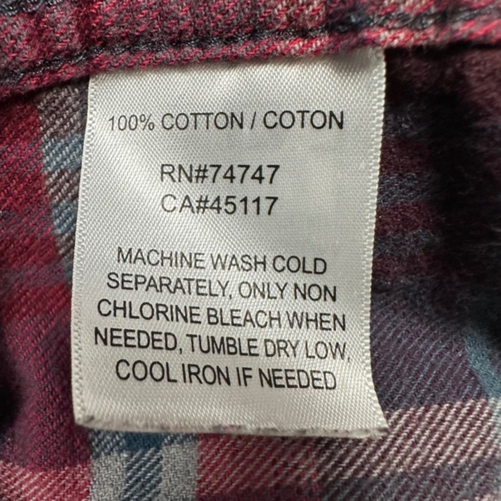 RedHead‎ Brand Co Plaid Button Down Shirt Men Size L Flannel Long Sleeve Outdoor - Picture 8 of 10